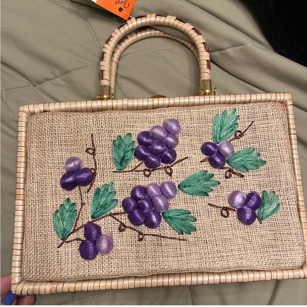 Vintage grape purse
